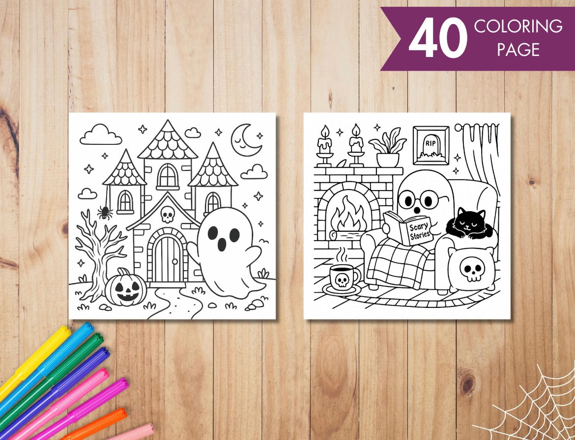 Coloring Book - Spooky Cutie