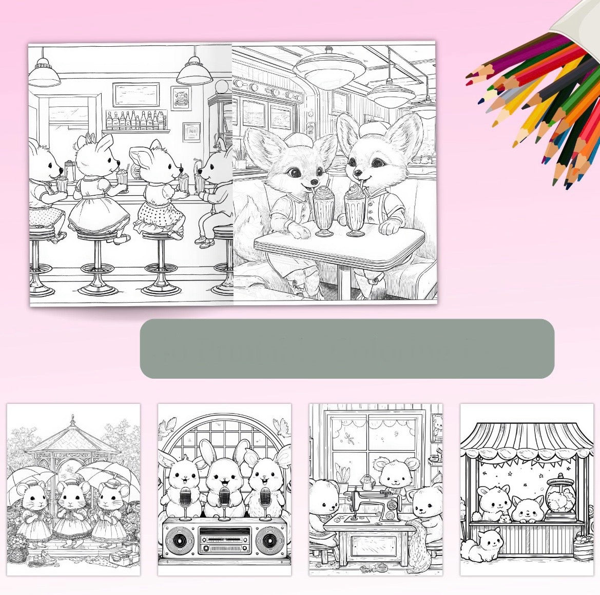 Coloring Book - Cozy Cute