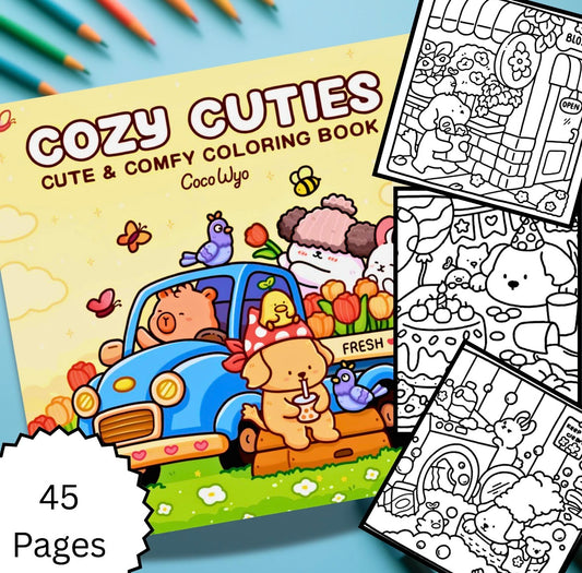 Coloring Book - Cozy Cuties
