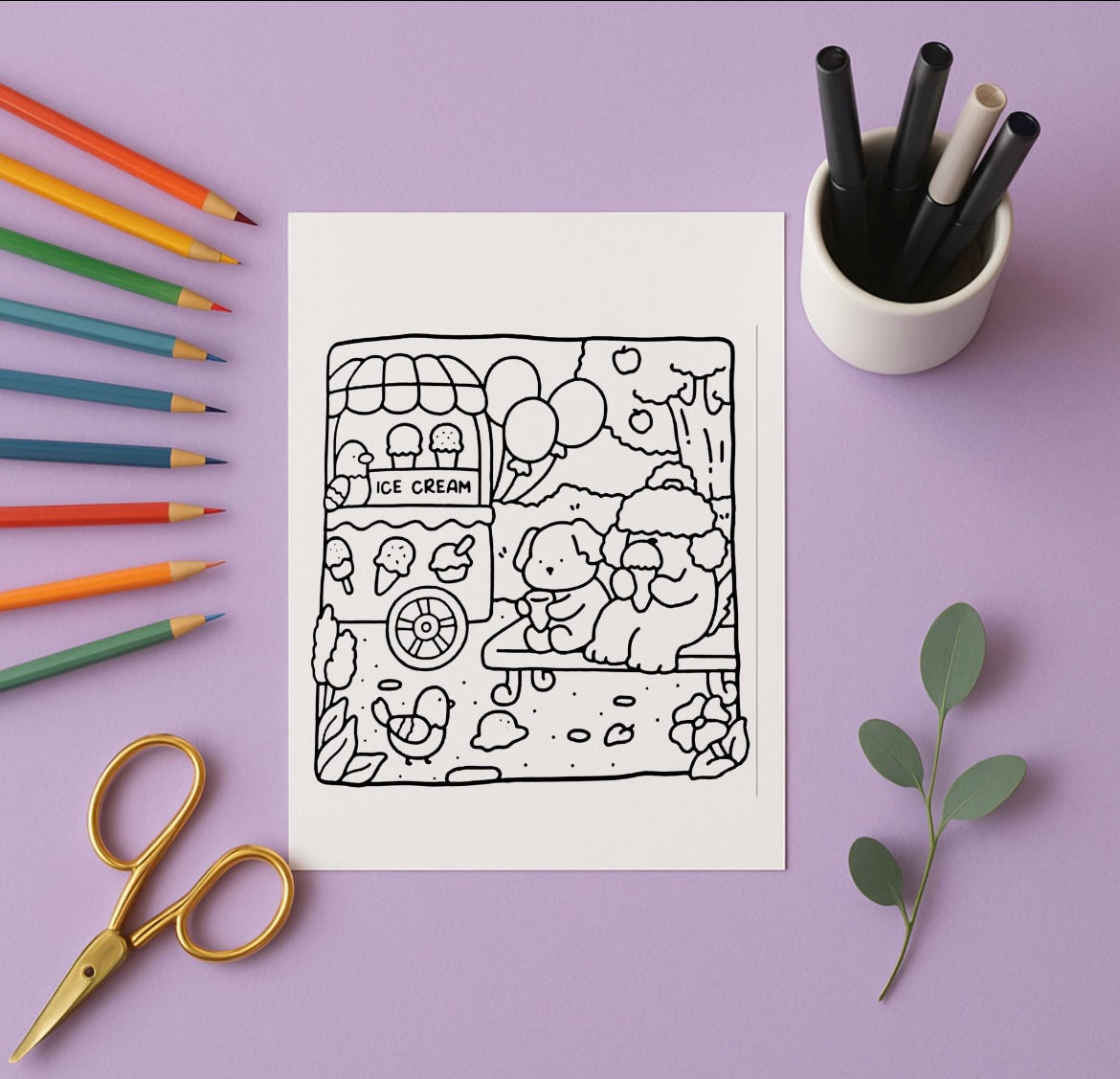 Coloring Book - Cozy Cuties