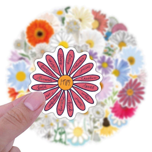 St. Stickers Individuales Flores