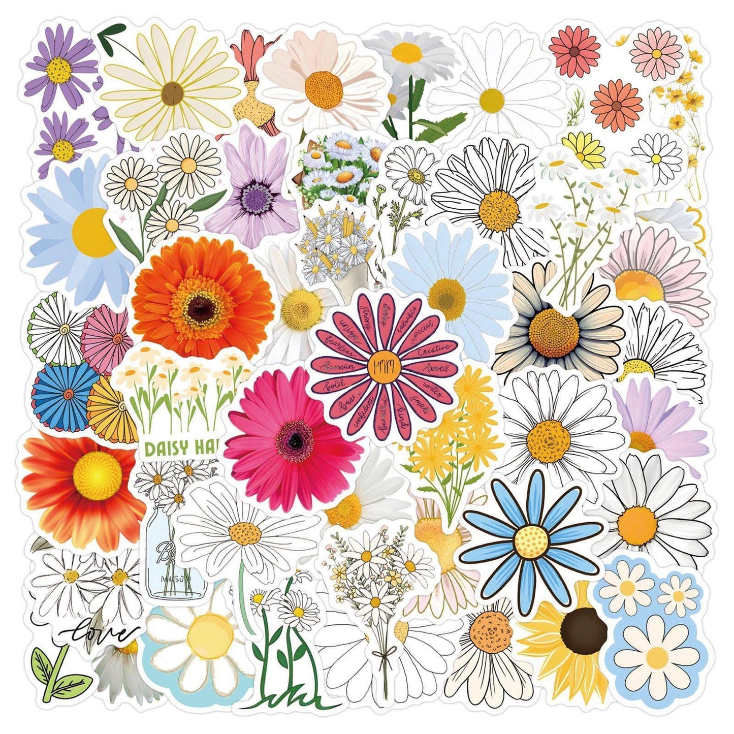 St. Stickers Individuales Flores