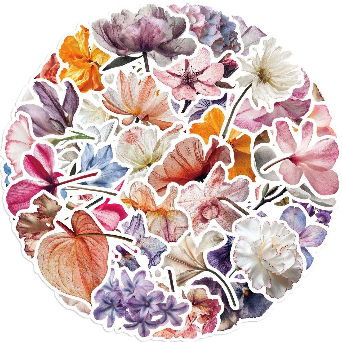 St. Stickers Individuales Flores
