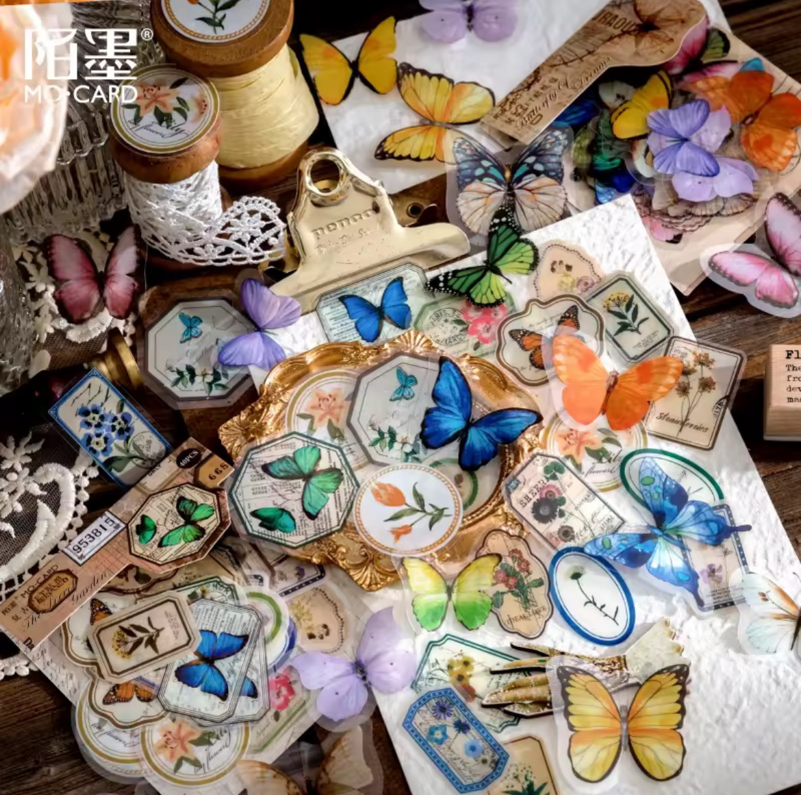 St. Stickers Vintage "Mo Card"