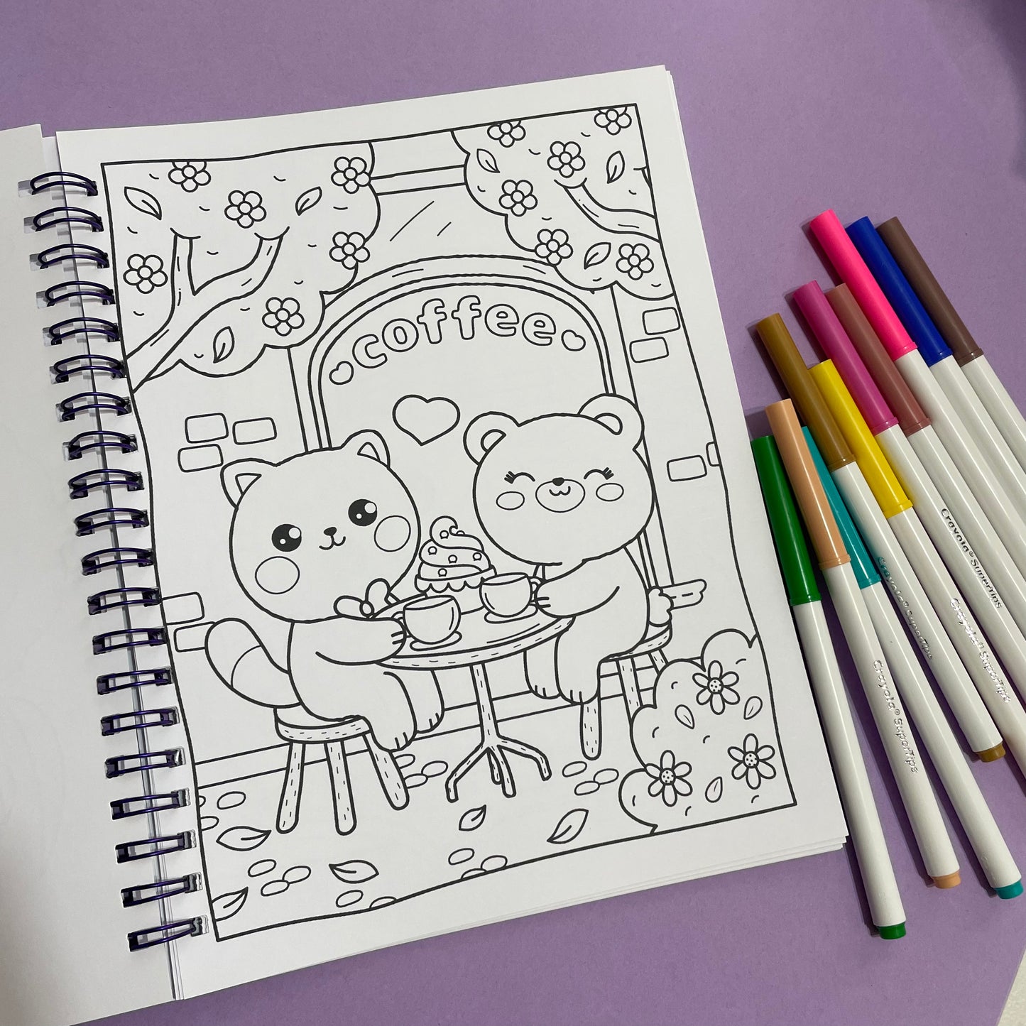 St. Libro para pintar Kawaii