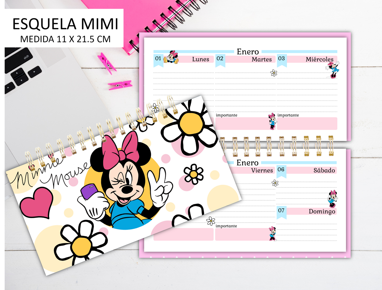 Agenda Mouse Pink S.