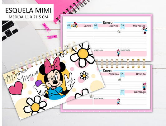 Agenda Mouse Pink S.