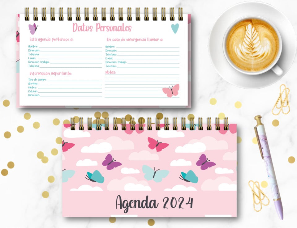 Agenda Mariposas 3 S.