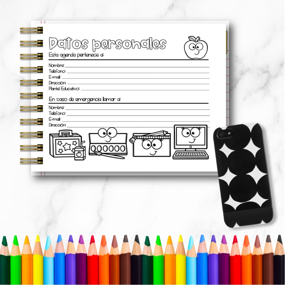 Doc. Mini Agenda Docente - Rainbow