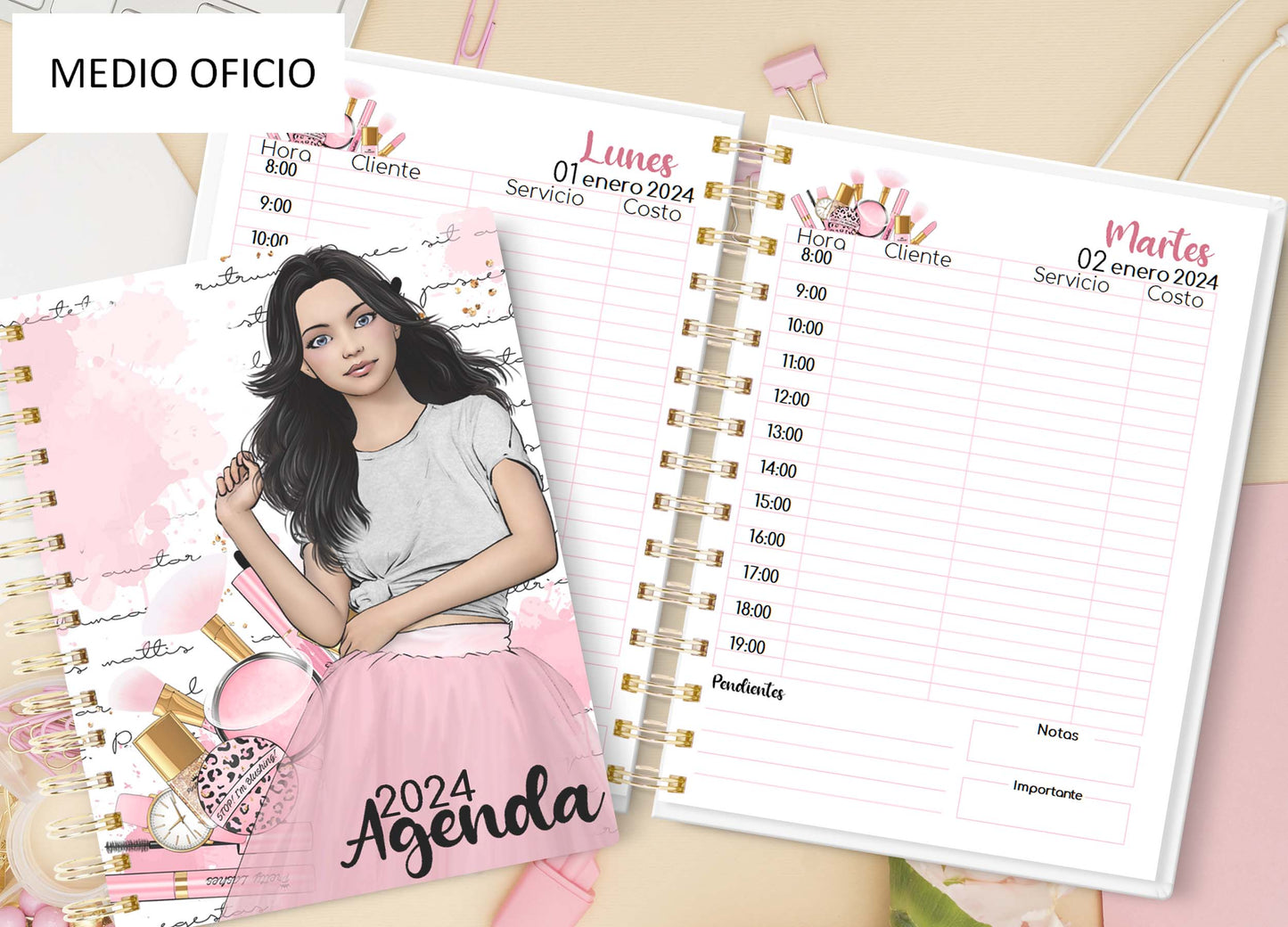 Agenda Girl Pink D.