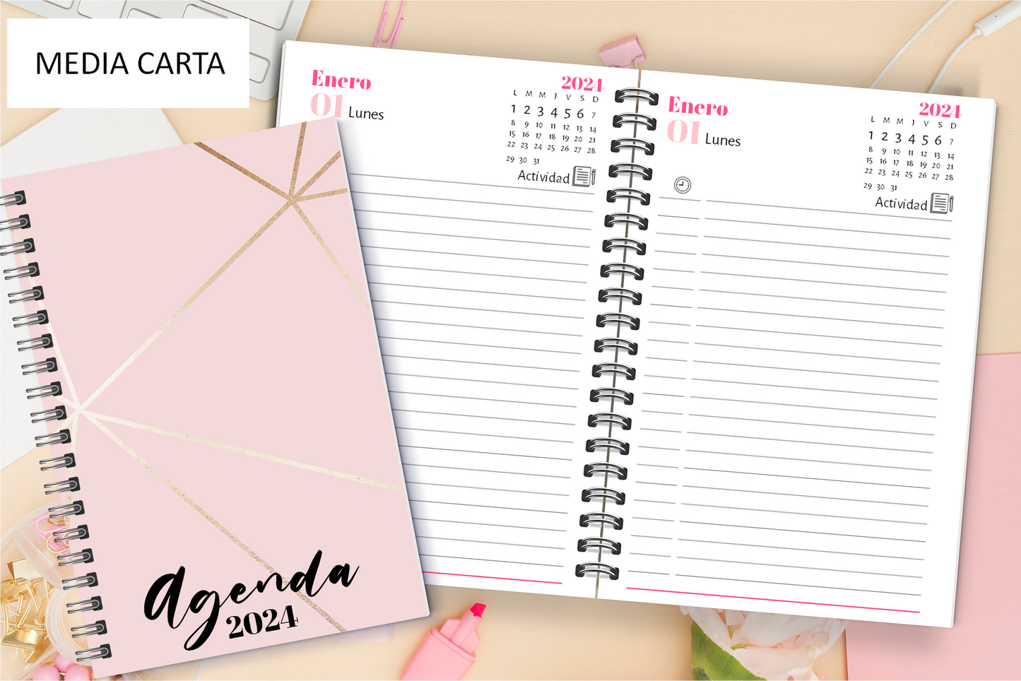 Agenda Pink Pink D.