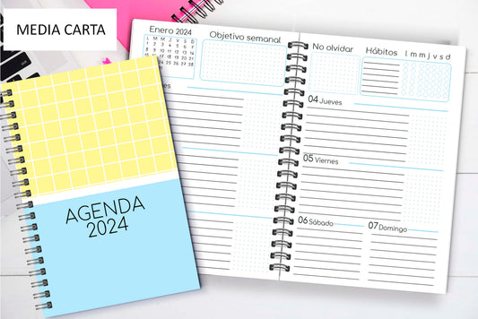 Agenda Yellow Blue S.